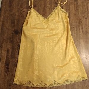 Victoria's Secret Yellow Lace Chemise